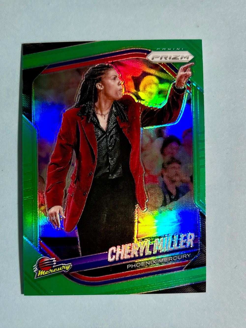 Panini 2025 Prizm WNBA Cheryl Miller Phoenix Mercury lime Green Prizm #134